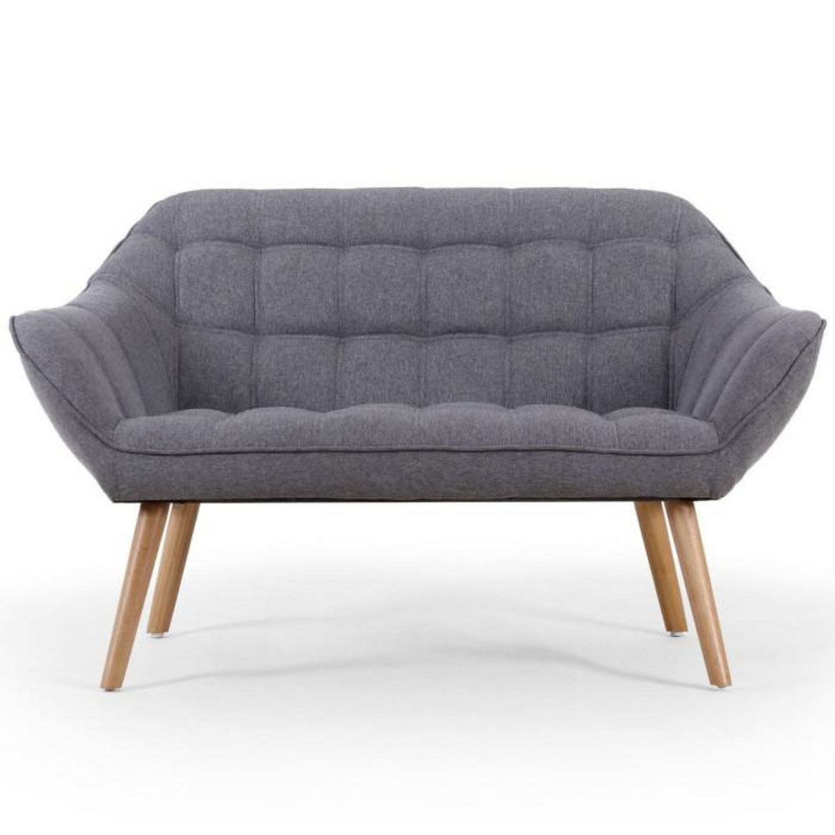 Paris Prix Canapé 2 Places Scandinave  Taone  128cm Gris