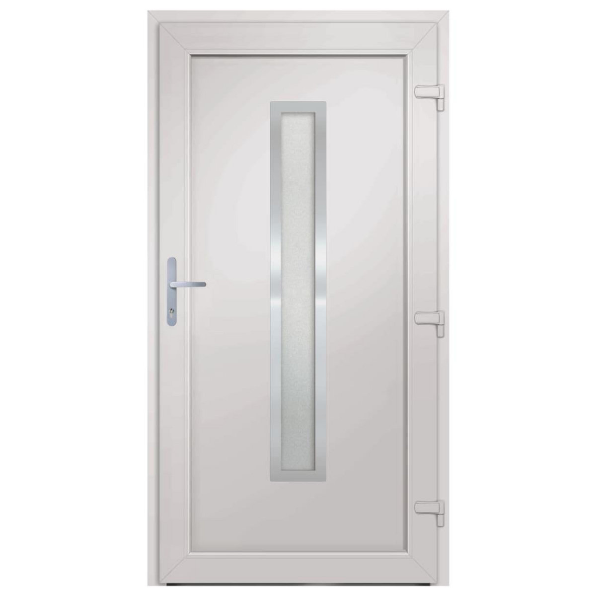 VIDAXL Porte d'entree Blanc 108x208 cm PVC