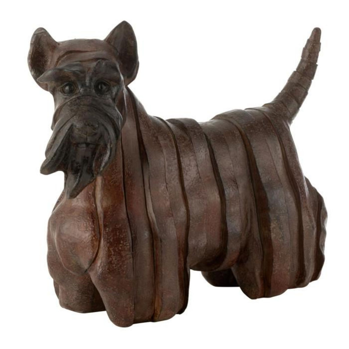 Paris Prix Statuette Chien Terrier  Ecossais  29cm Marron