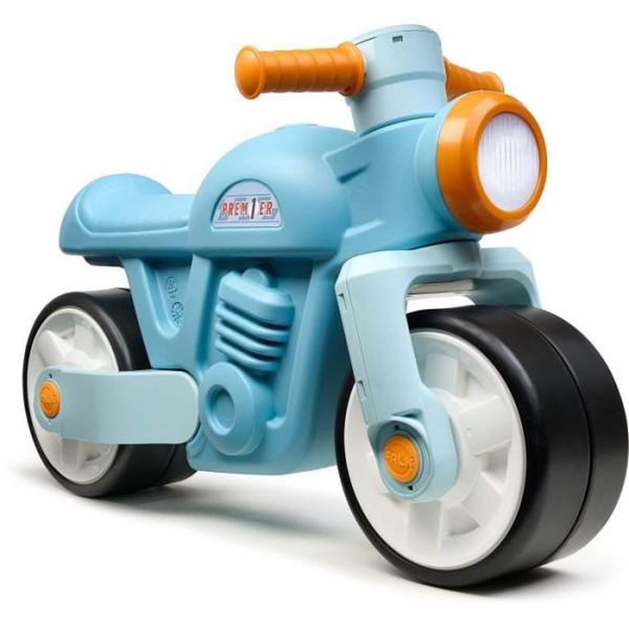 FALK Draisienne Velo  Moto Premier - FALK - Avec roues silencieuses - Bleu - 75% Plastique Recyclé - 100% Fabriqué en France - Des 12 mo