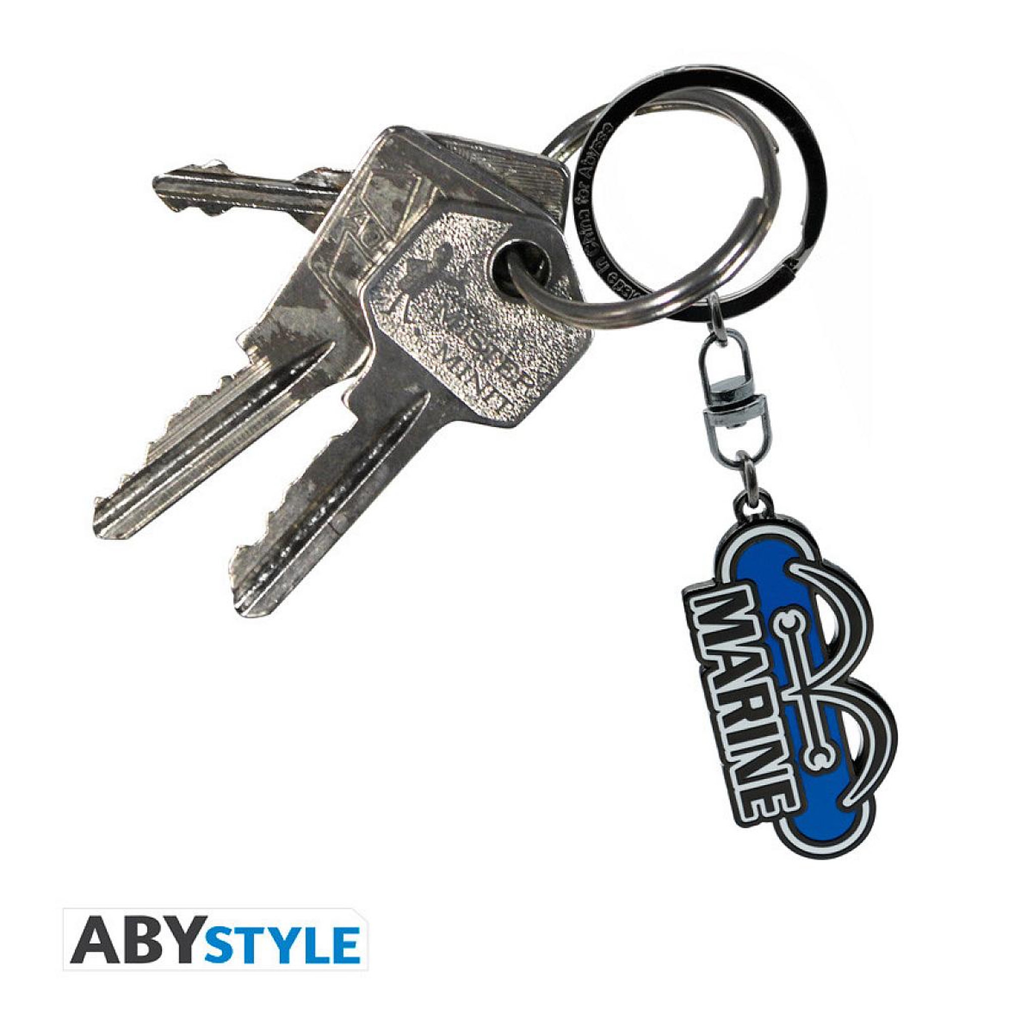 Voir la diapositive 2 : ABYstyle Porte-cles - One Piece - Marine