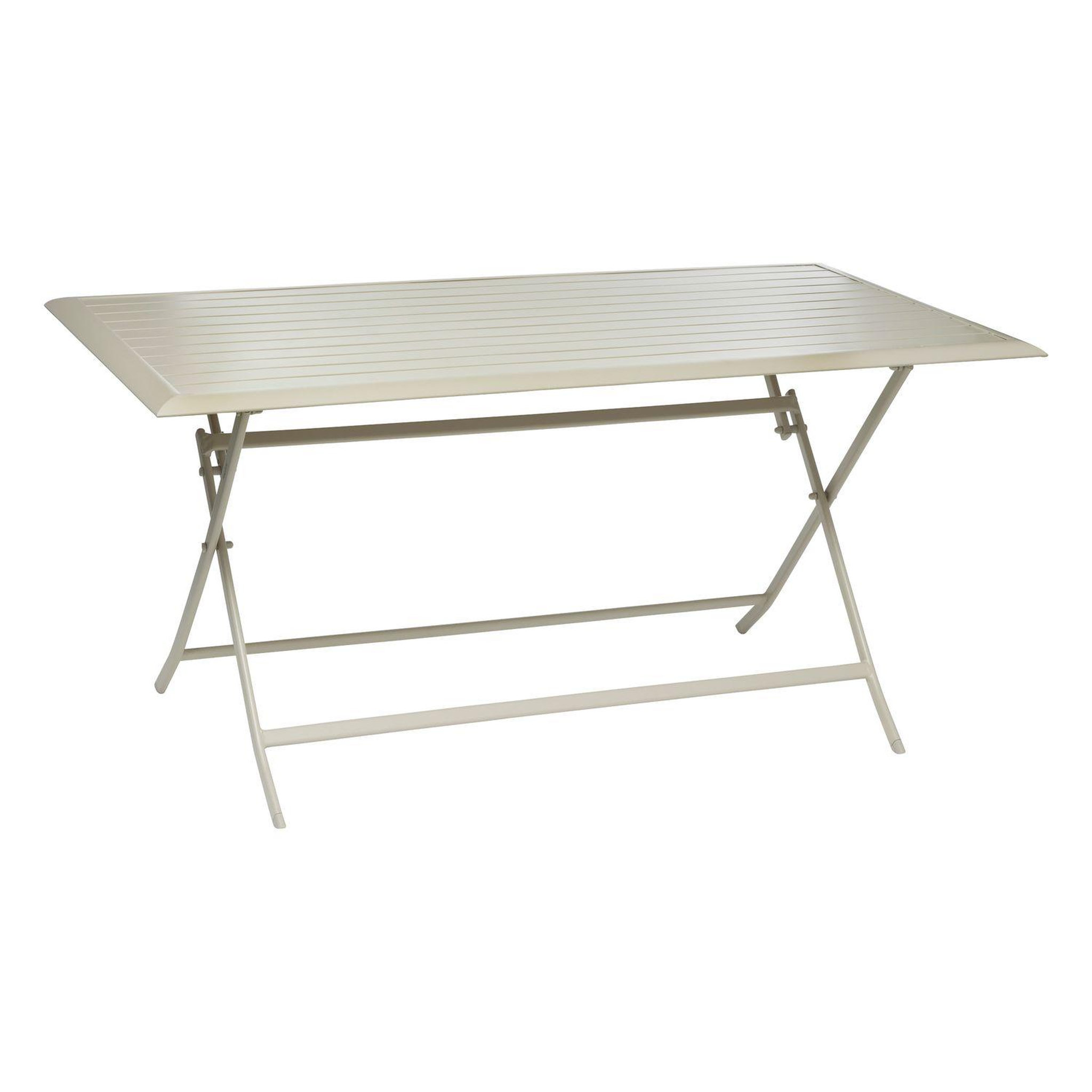 HESPERIDE Table de jardin pliante azua en aluminium. Coloris disponibles : Beige