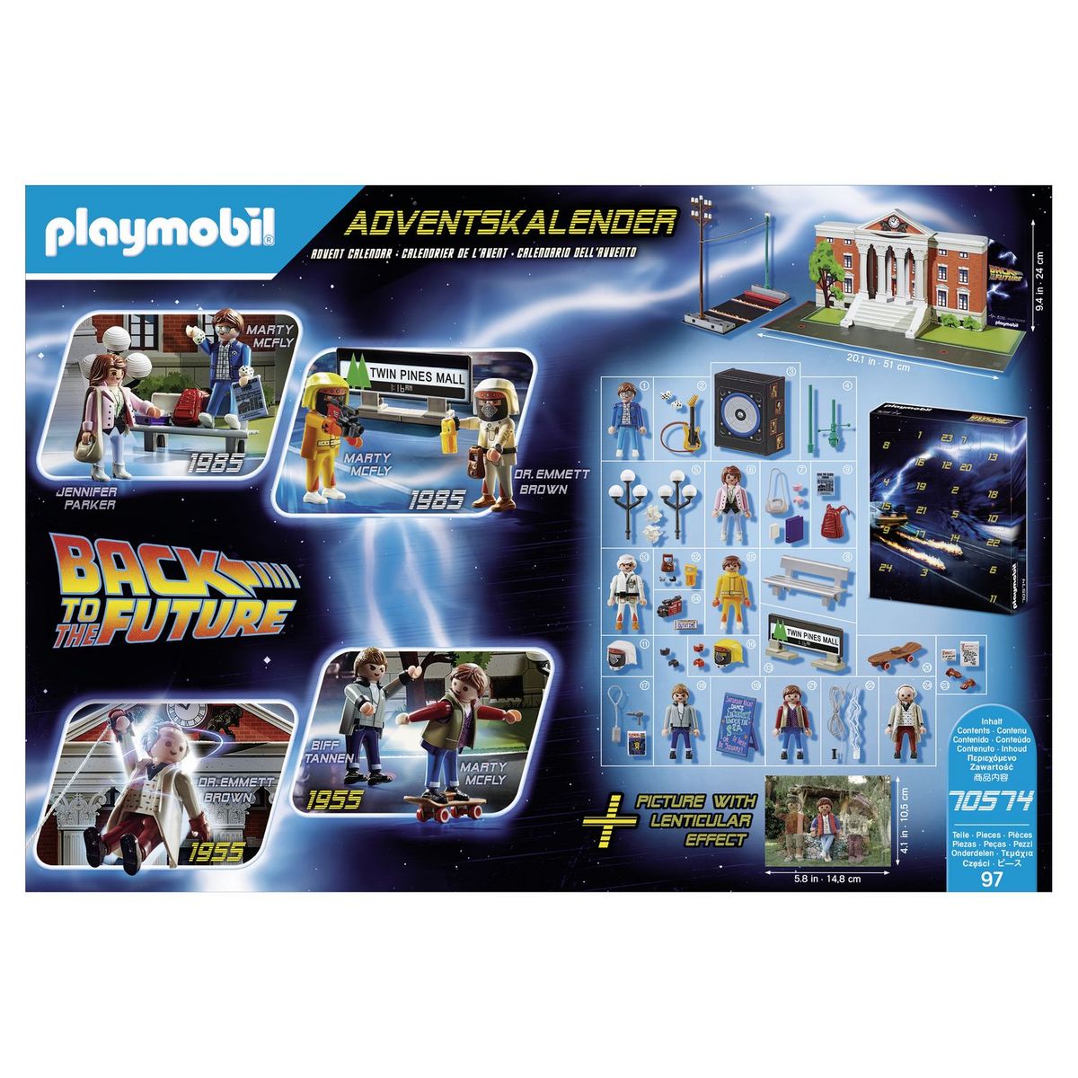 PLAYMOBIL 70574 - Calendrier de l'Avent Back to the future 