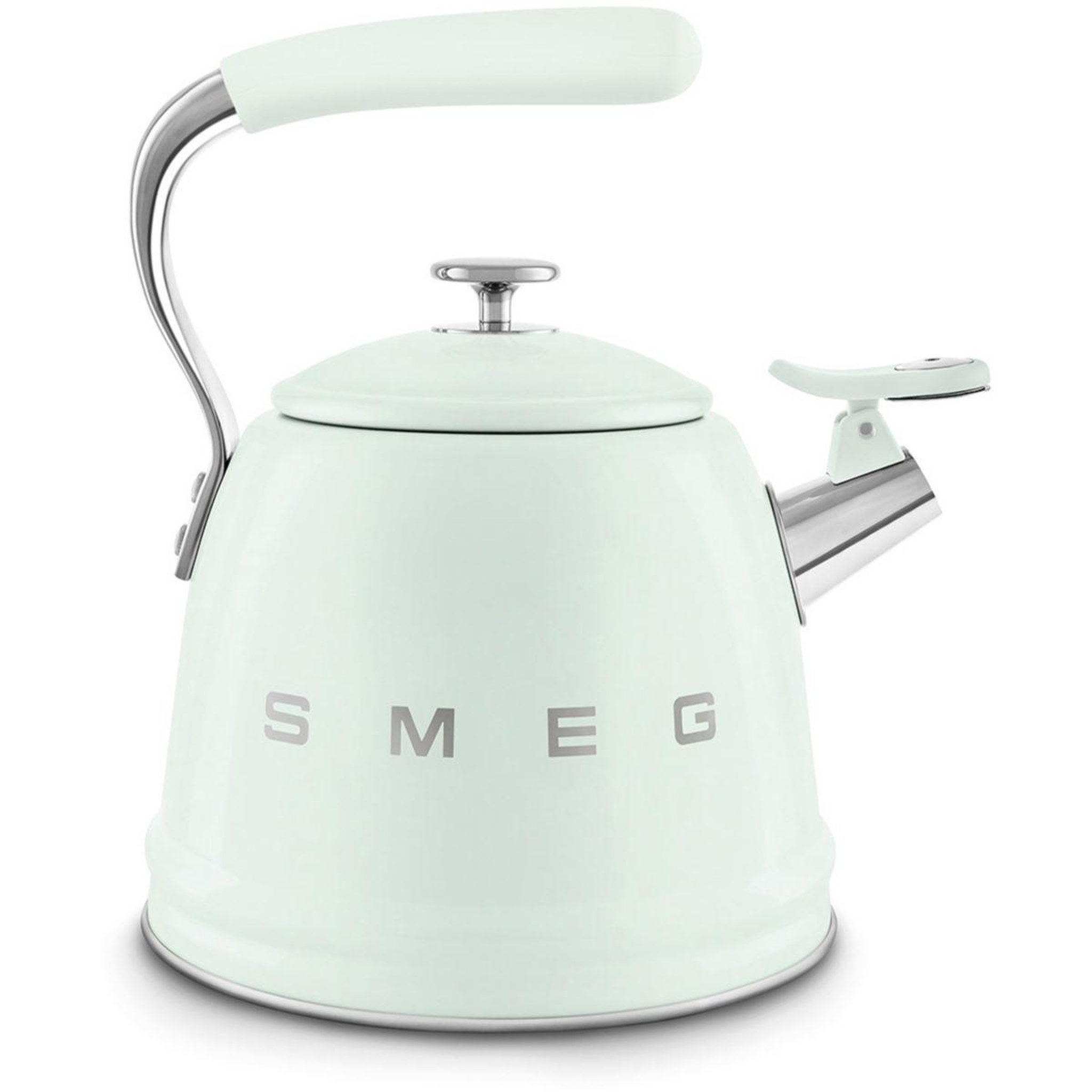 Voir la diapositive 3 : SMEG Bouilloire sifflante 2.3l vert pastel