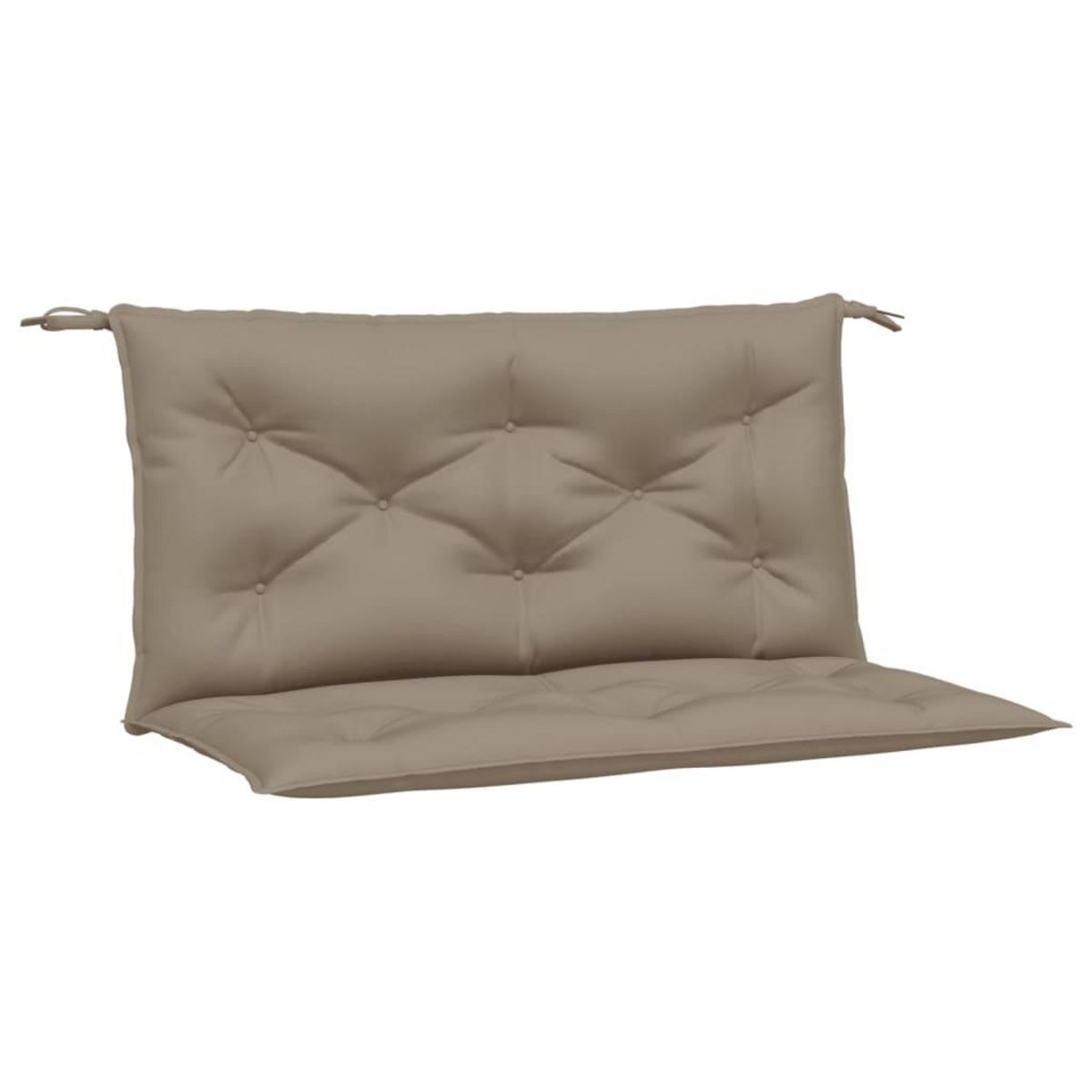 VIDAXL Coussins de banc jardin lot de 2 taupe 100x50x7 cm tissu Oxford