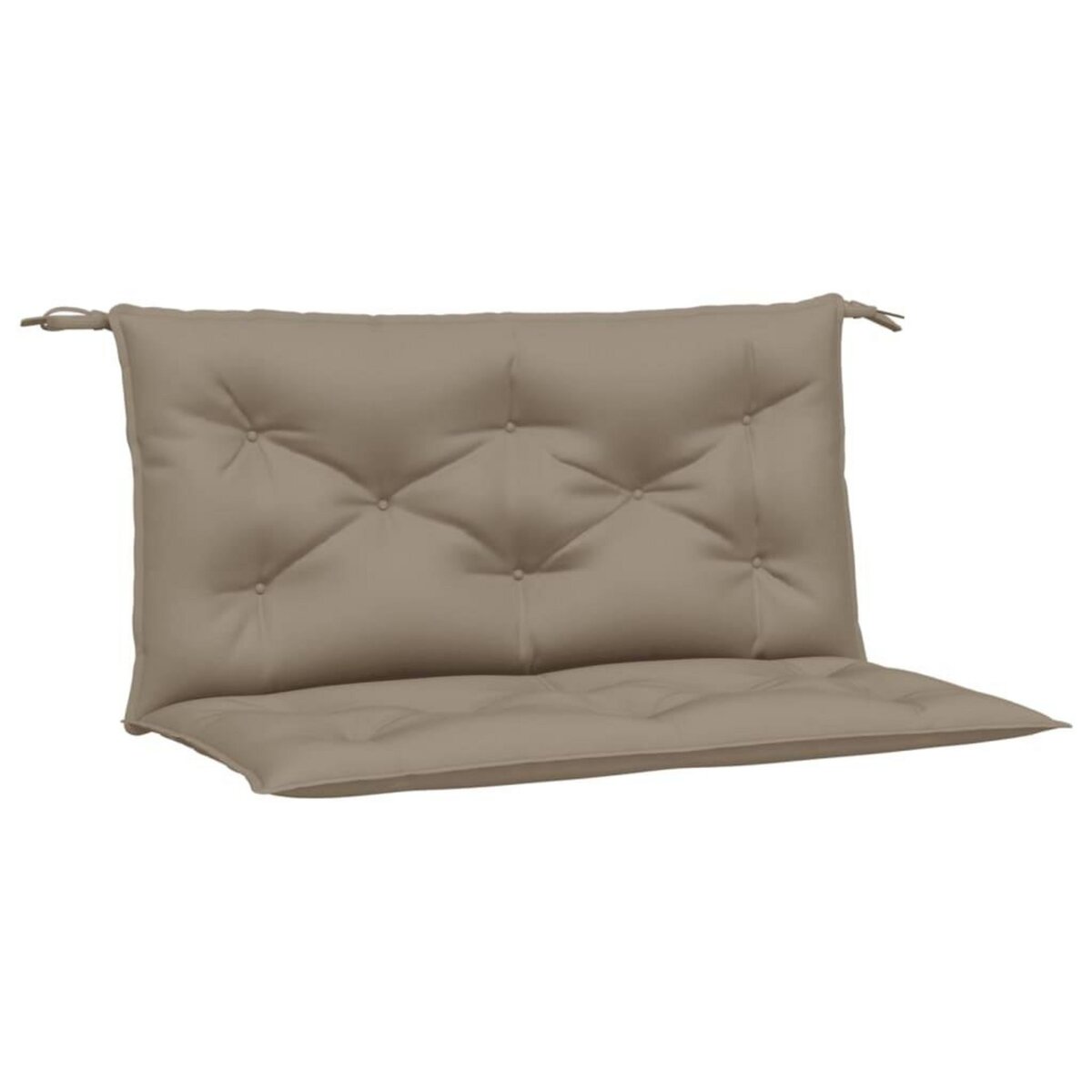 VIDAXL Coussins de banc jardin lot de 2 taupe 100x50x7 cm tissu Oxford