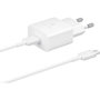 Voir la diapositive 3 : Samsung Chargeur USB-C 15W + cable blanc