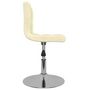 Voir la diapositive 3 : VIDAXL Chaises pivotantes a manger lot de 6 Creme Tissu