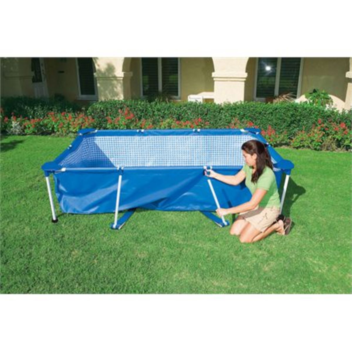INTEX Piscine tubulaire rectangulaire - 300x200x75cm - METAL FRAME