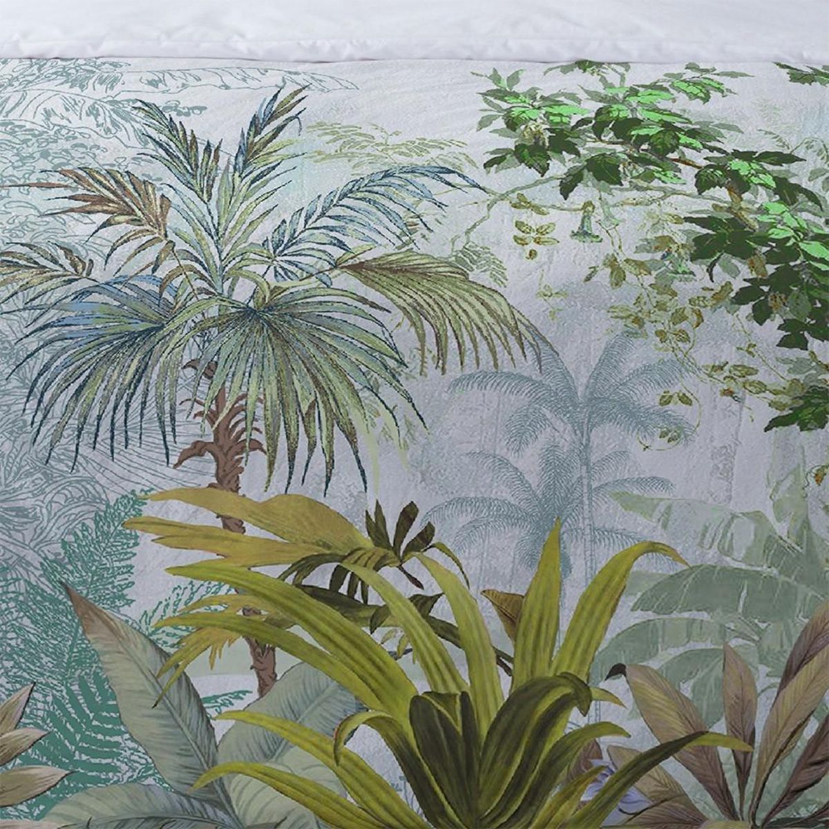 Dourev Housse de couette 220x240 Jessamine + 2 taies percale 76 fils