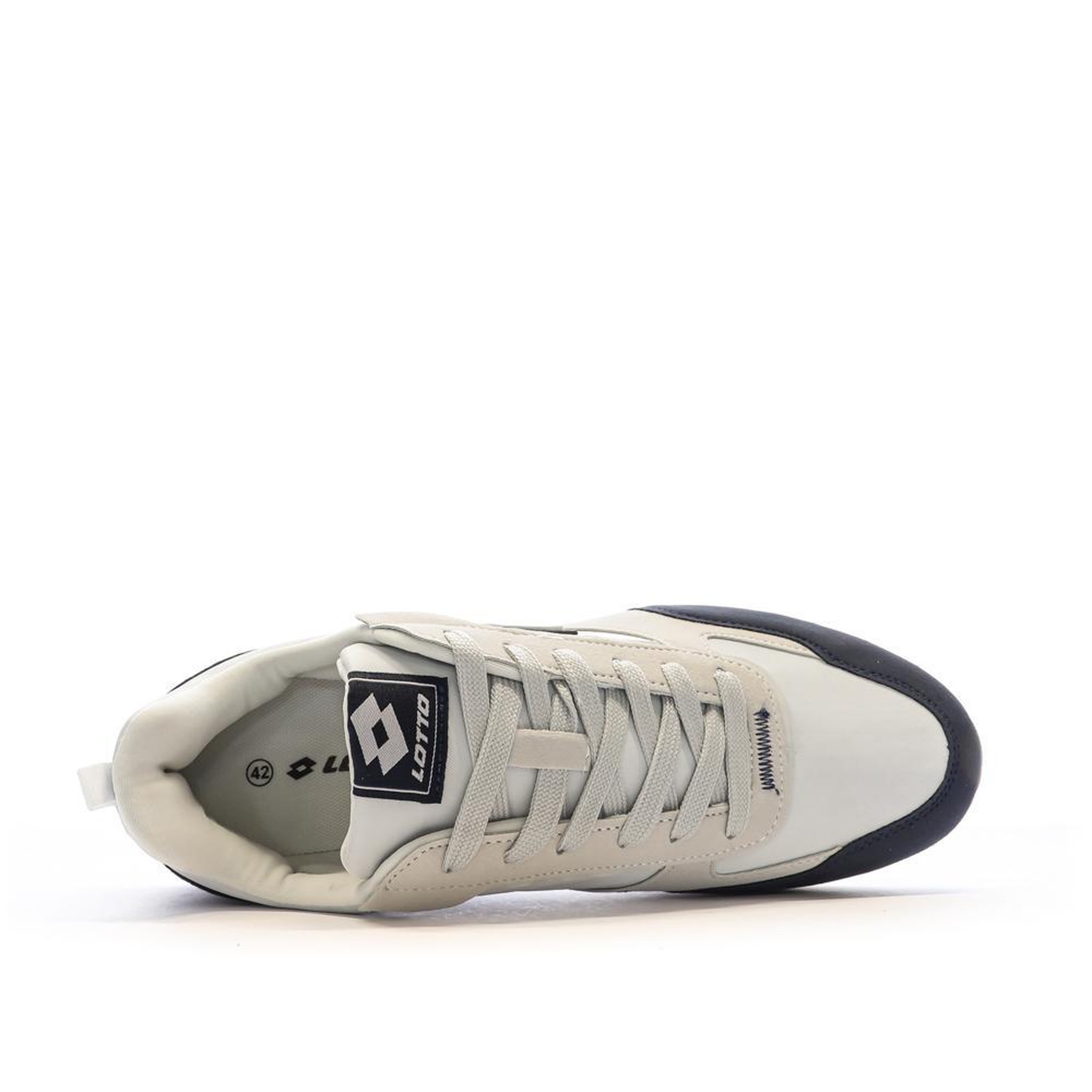 Voir la diapositive 4 : LOTTO Baskets Grises/Marine Homme Lotto Twenty 5