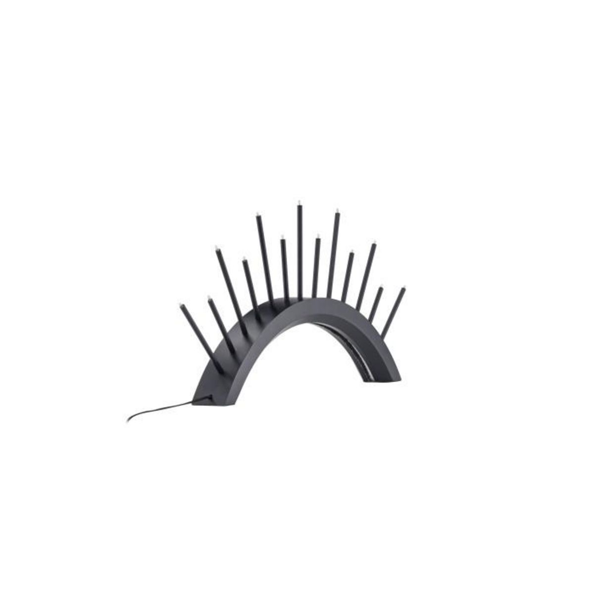 Paris Prix Lampe à Poser Bougeoir  Kettilsas  55cm Noir