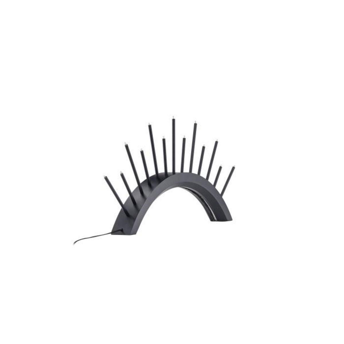 Paris Prix Lampe à Poser Bougeoir  Kettilsas  55cm Noir