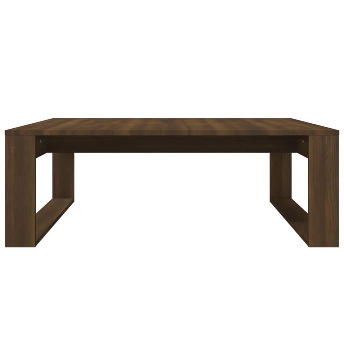 VIDAXL Table basse Chene marron 100x100x35 cm Bois d'ingenierie