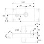 Voir la diapositive 3 : ISEO Serrure ZENITH 541 horizontal tirage cylindre de 45 droite ISEO 25020451.5