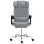 Voir la diapositive 3 : VIDAXL Fauteuil de massage inclinable de bureau Gris clair Tissu