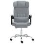 Voir la diapositive 3 : VIDAXL Fauteuil de massage inclinable de bureau Gris clair Tissu