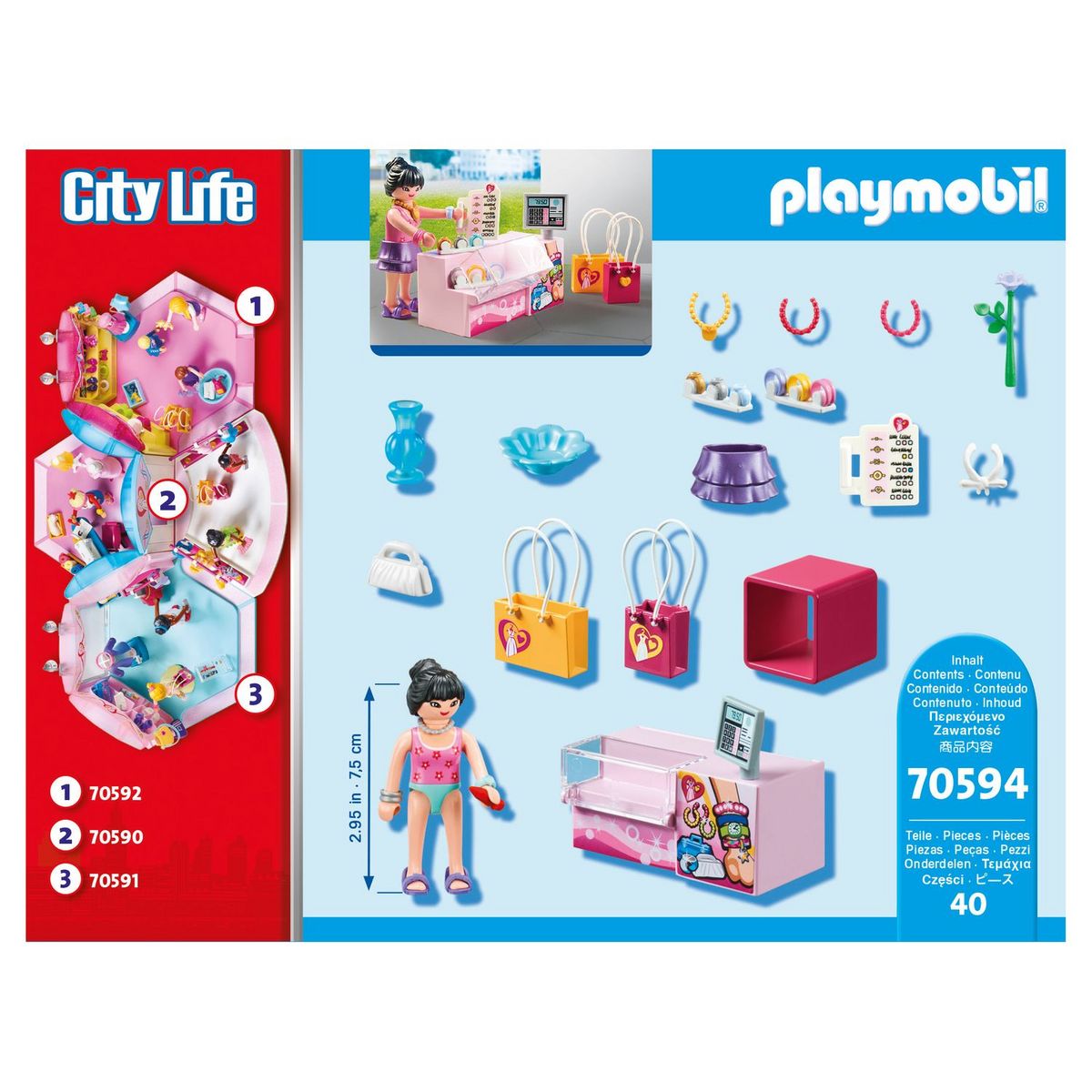 PLAYMOBIL 70594 - City Life - Boutique accessoires de mode