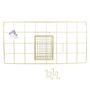 Voir la diapositive 4 : Paris Prix Support Mural 5 Crochets Design  Filaire  60cm Or