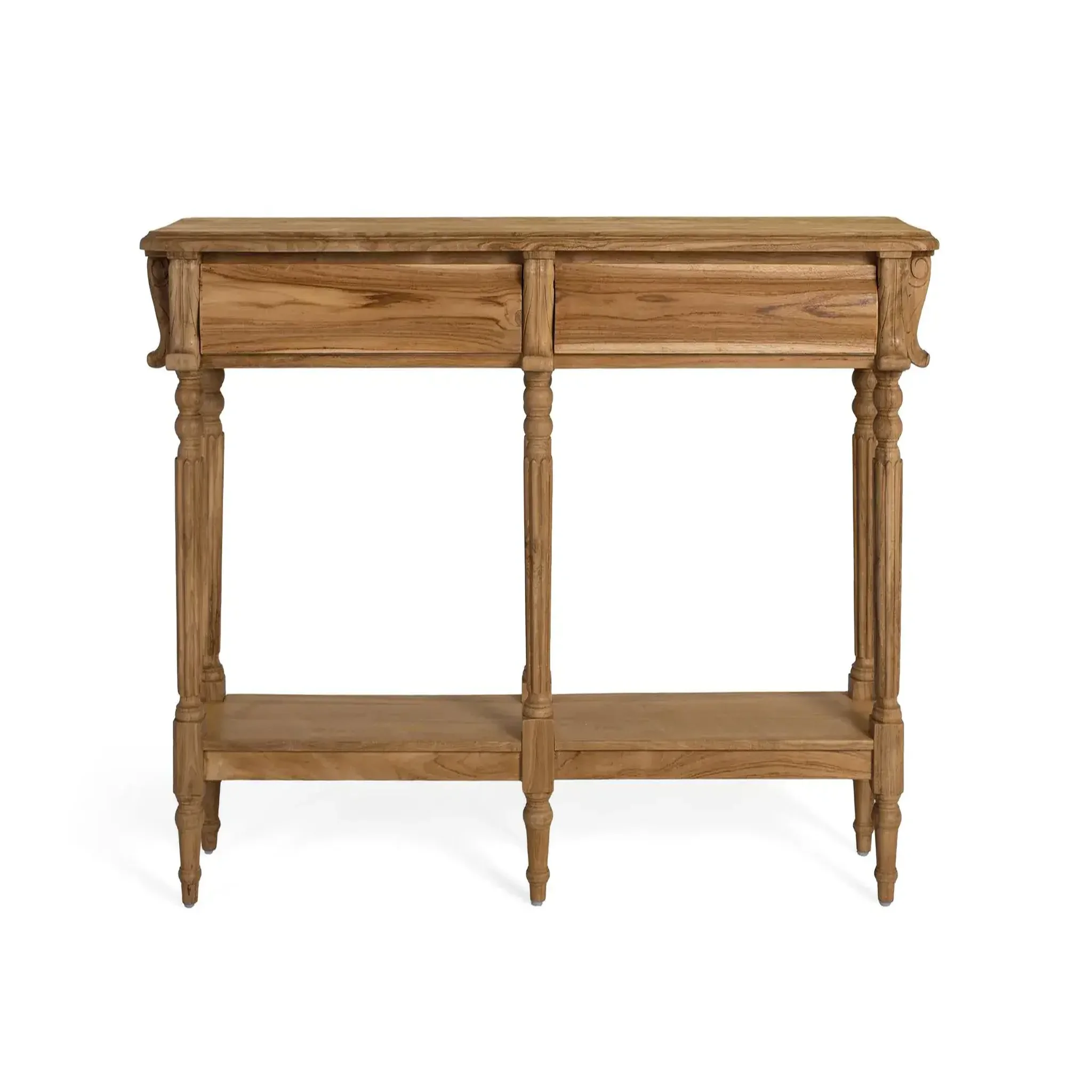 Voir la diapositive 4 : GINER Y COLOMER SL Console en bois de teck 151 cm style classique contemporain
