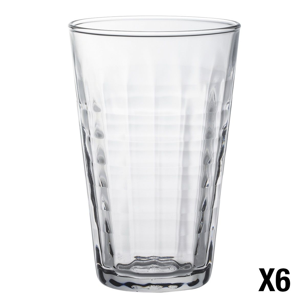 DURALEX Lot de 6 verres à eau PRISME