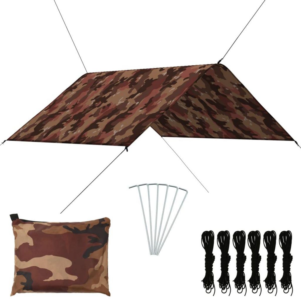 VIDAXL Bache d'exterieur 3x2,85 m Camouflage