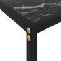 Voir la diapositive 5 : VIDAXL Table console Noir 100x35x75 cm Verre trempe