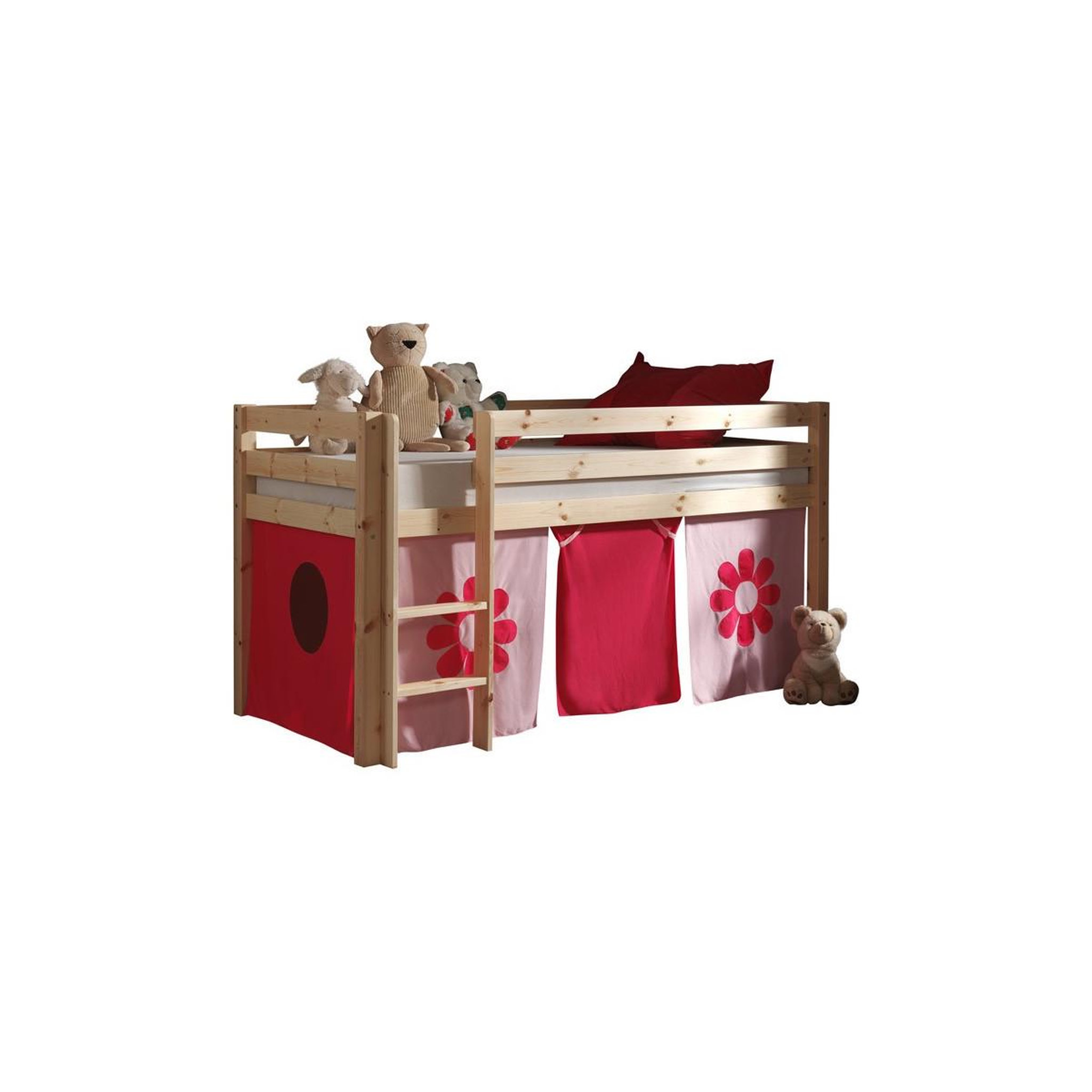 Paris Prix Lit enfant  pino flower  90x200cm naturel