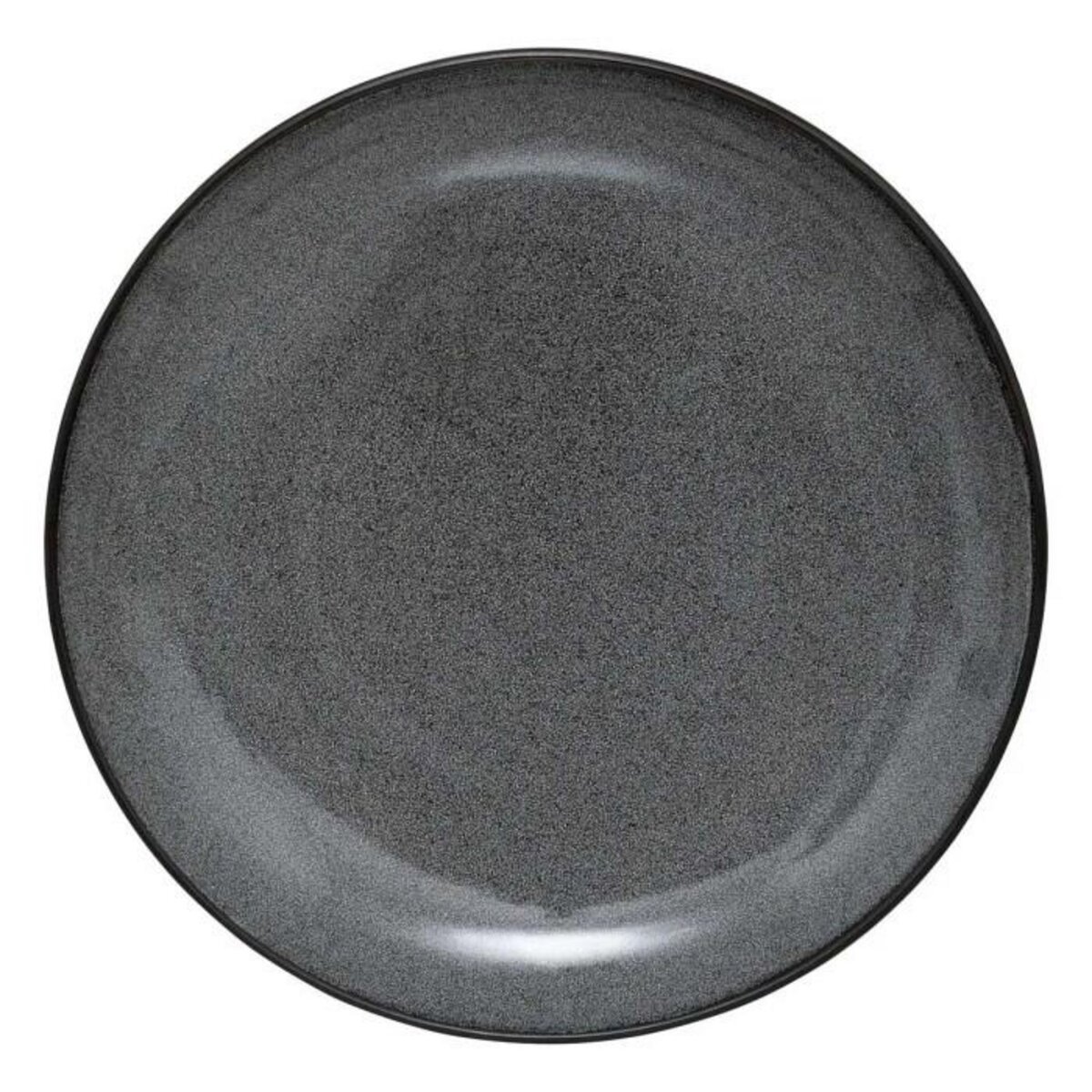 SECRET DE GOURMET Lot de 6 Assiettes Plates  Diane  27cm Gris Foncé