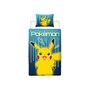 Voir la diapositive 1 : Pokemon Parure de lit réversible - POKEMON - Pikachu Laser - Microfibre - 1 housse de couette 140 x 200 cm + 1 taie 63 x 63 cm