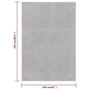 Voir la diapositive 6 : VIDAXL Tapis a poils courts 160x230 cm Gris clair