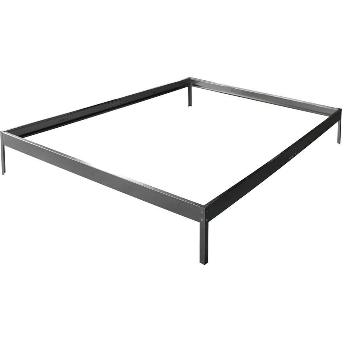 Habitat et Jardin Embase pour serre polycarbonate  Hortensia 4,8m²  couleur Zinc