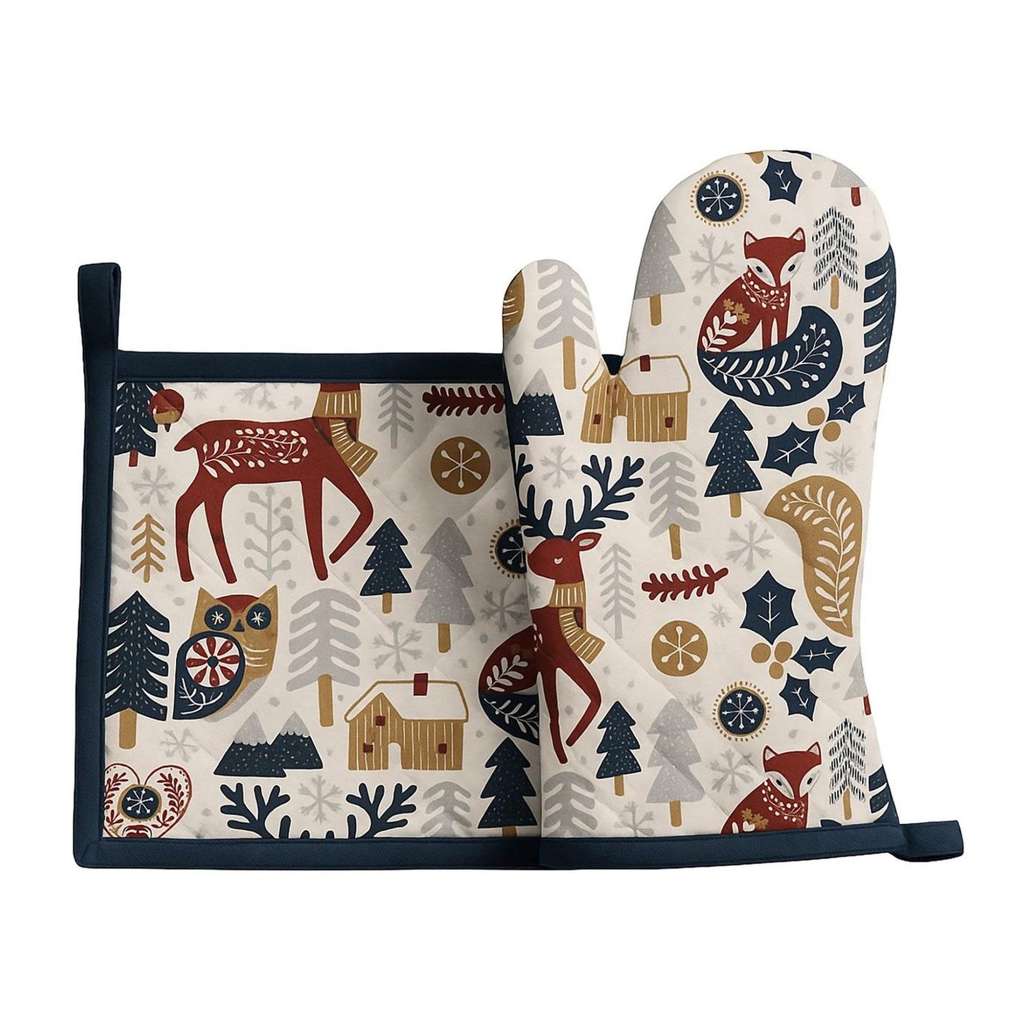 Eden Gant et manique de cuisine animaux d'hiver