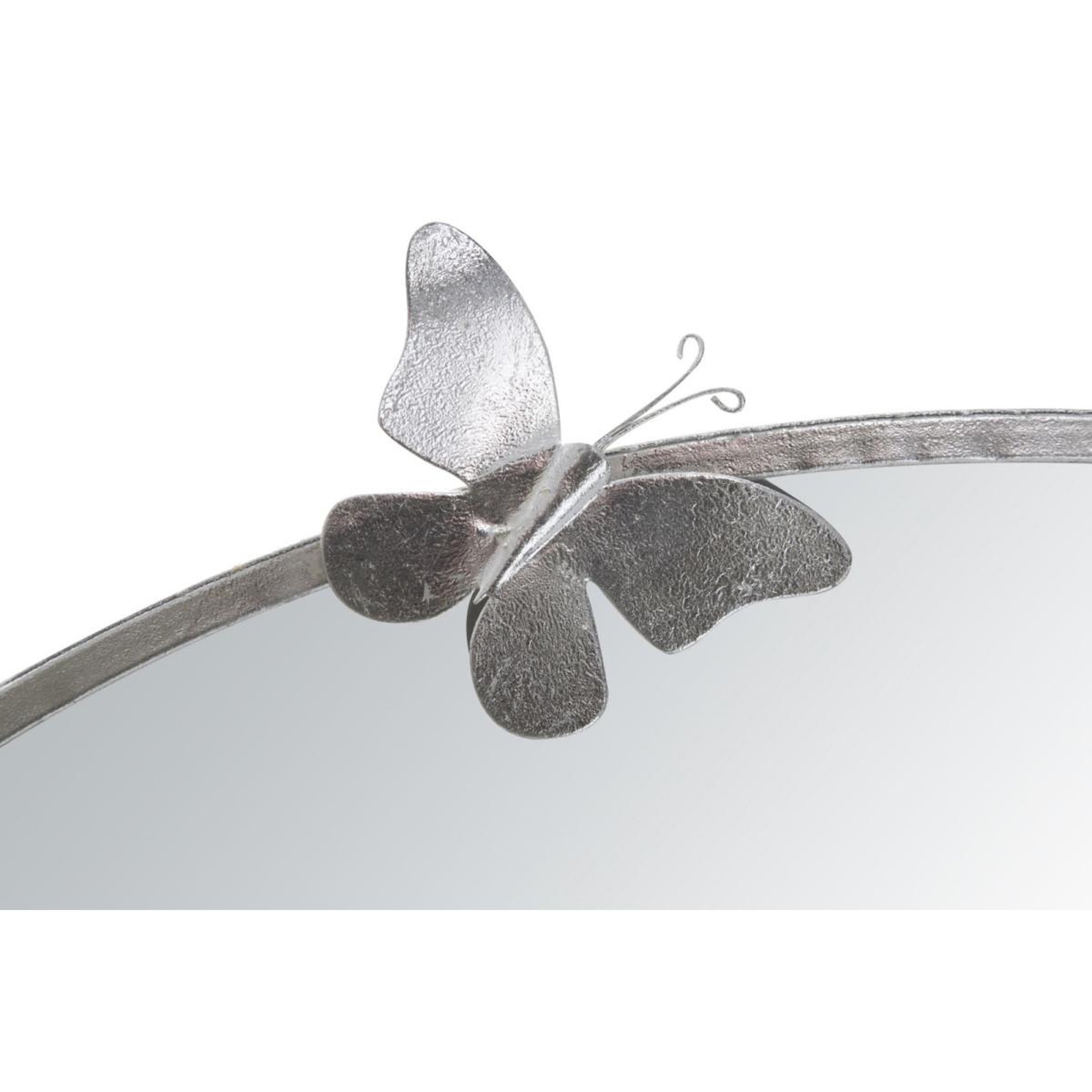 Voir la diapositive 4 : Paris Prix Miroir mural design  butterfly  94cm argent