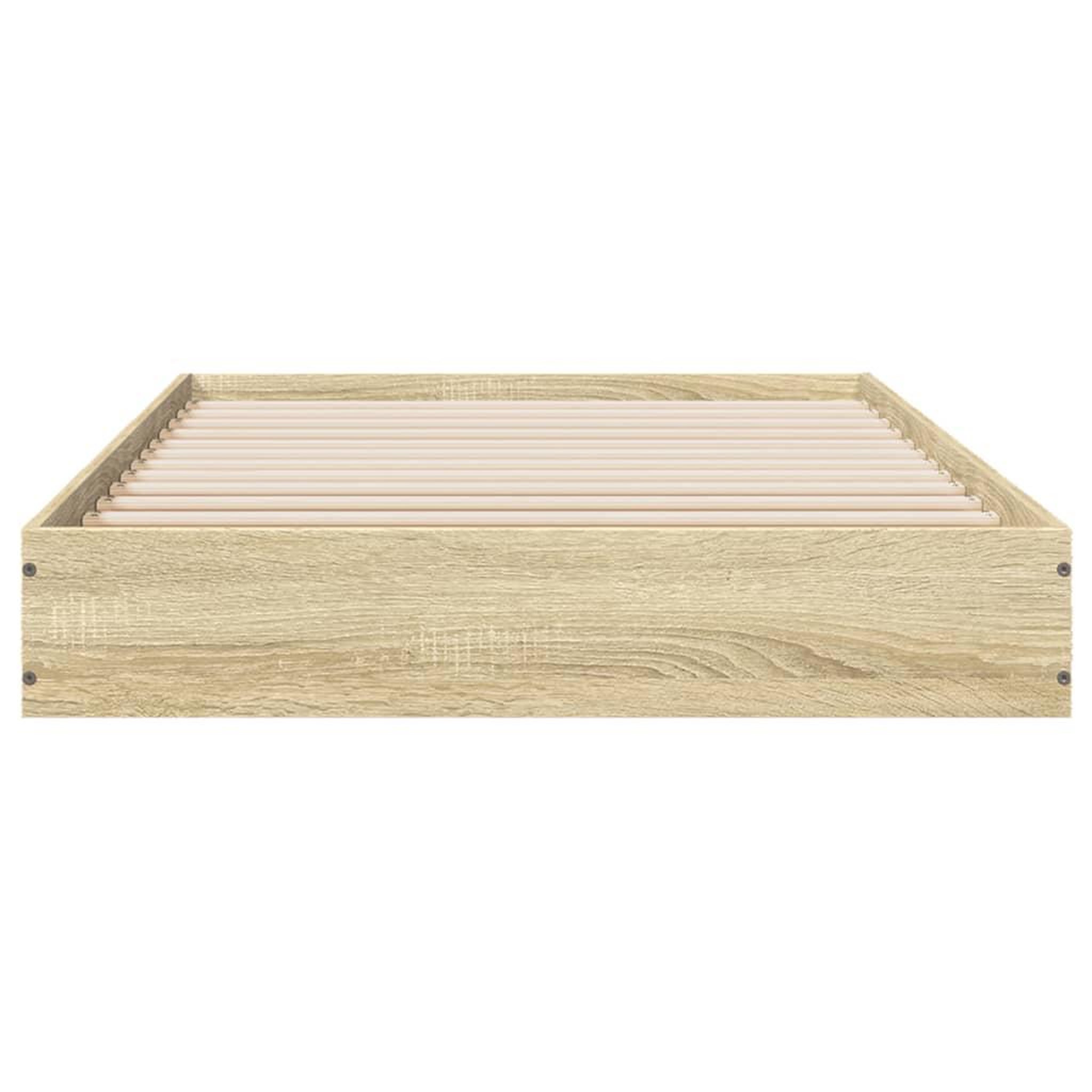 Voir la diapositive 4 : VIDAXL Cadre de lit sans matelas chene sonoma 75x190 cm