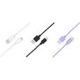 Voir la diapositive 2 : ESSENTIEL B Câble USB C pack 3 câbles USB 1M Blanc/Noir/Mauve