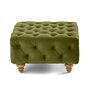 Voir la diapositive 4 : LISA DESIGN Walter - pouf chesterfield en velours - pieds bois