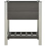 Voir la diapositive 2 : VIDAXL Lit sureleve de jardin avec etagere 75x50x90 cm WPC Gris