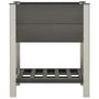 Voir la diapositive 2 : VIDAXL Lit sureleve de jardin avec etagere 75x50x90 cm WPC Gris