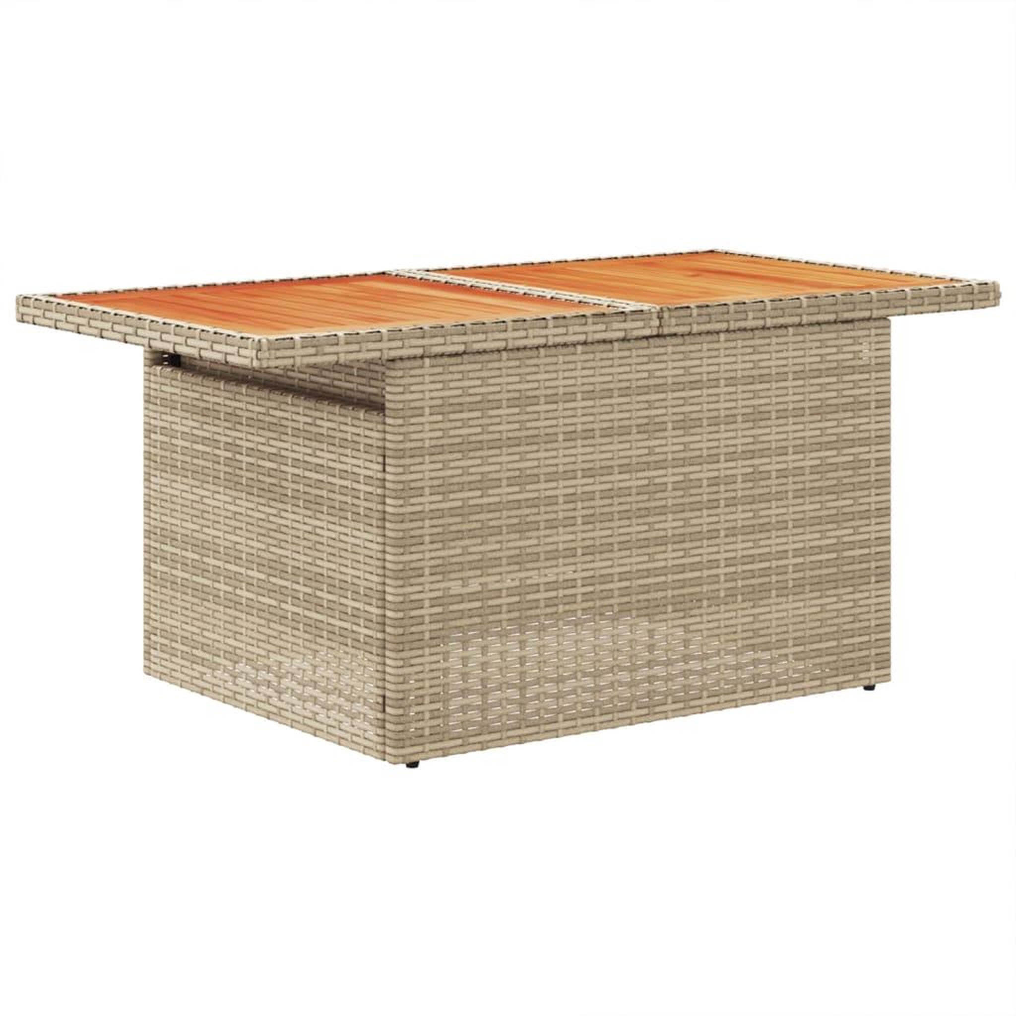 Voir la diapositive 5 : VIDAXL Salon de jardin avec coussins 8 pcs beige resine tressee