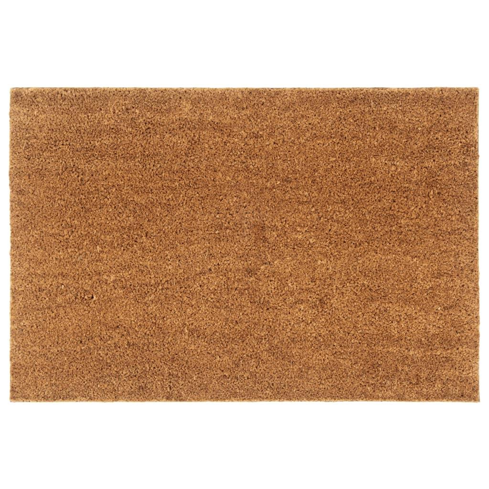 VIDAXL Tapis de porte naturel 60x90 cm fibre de coco touffete