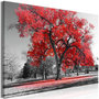 Voir la diapositive 1 : Paris Prix Tableau Imprimé  Autumn in the Park Wide Red
