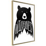 Voir la diapositive 1 : Paris Prix Affiche Murale Encadrée  Wild Bear
