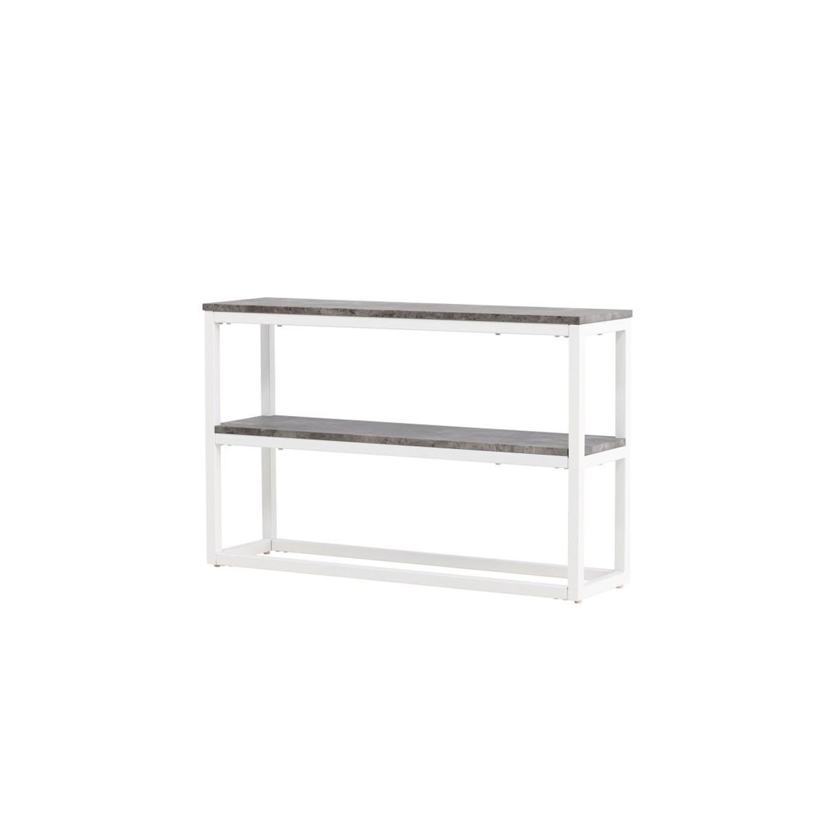 Paris Prix Console Design Double  Rise  110cm Gris & Blanc
