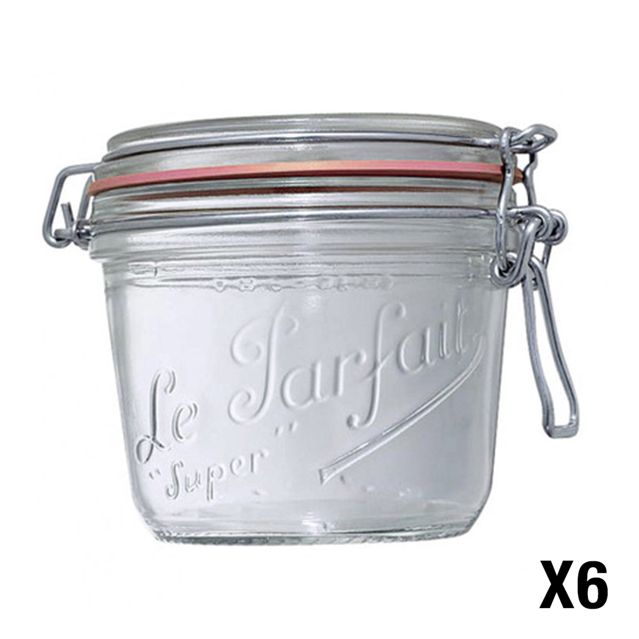 LE PARFAIT Pack 6 terrines en verre Le Parfait Super