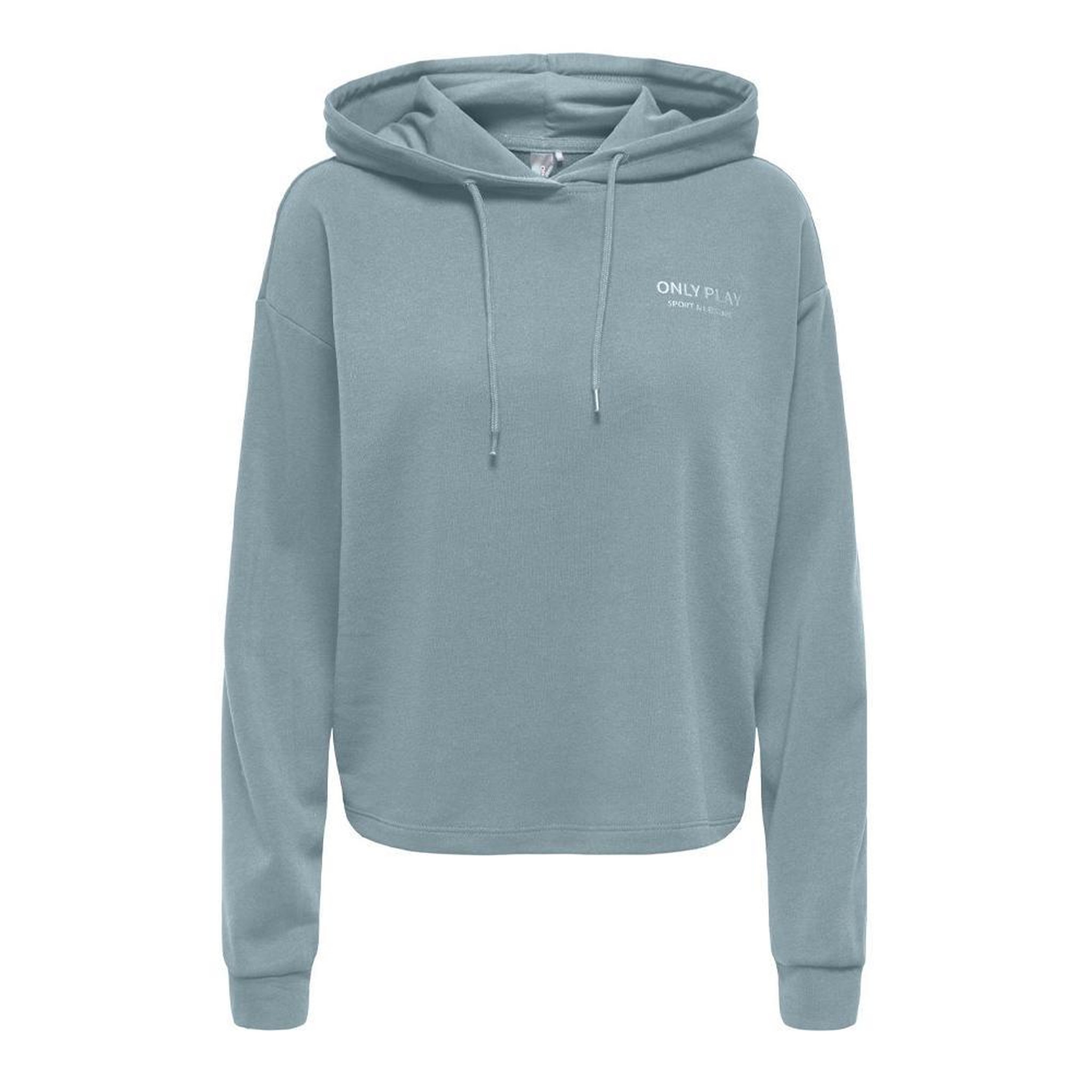 Only Sweat à Capuche Bleu Femme  Only Play Life. Coloris disponibles : Bleu