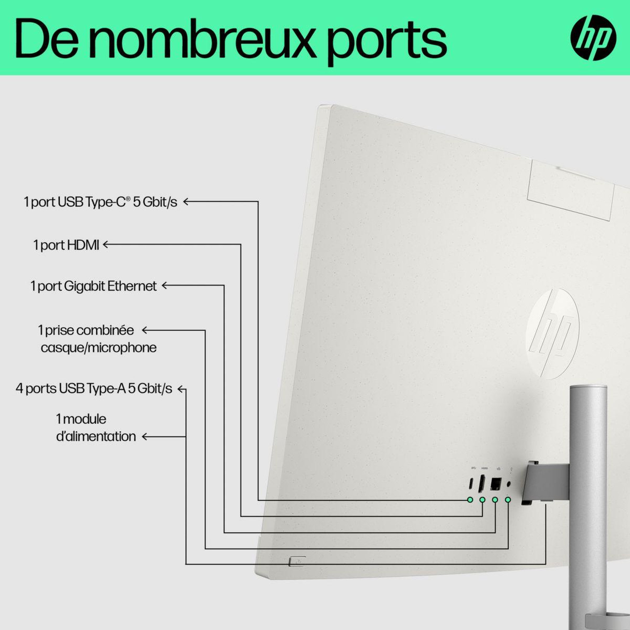 Voir la diapositive 2 : HP Ordinateur tout-en-un 24-cr0027nf