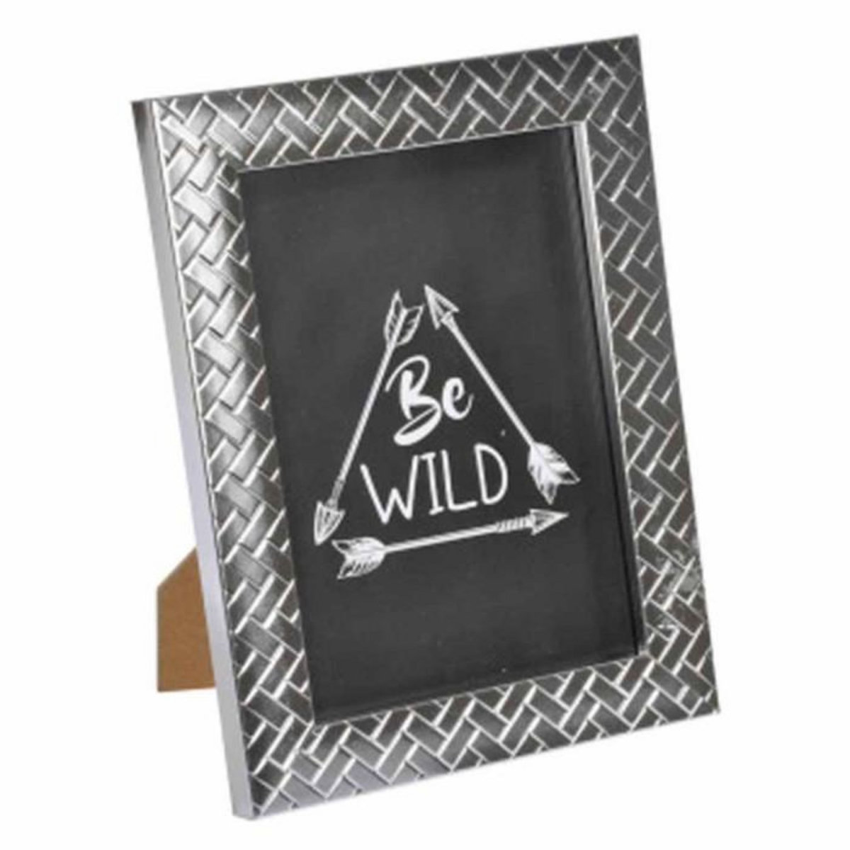 Paris Prix Cadre Photo Déco  Tressé  18x24cm Argent