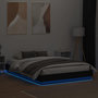 Voir la diapositive 4 : VIDAXL Cadre de lit avec LED sans matelas noir 150x200 cm