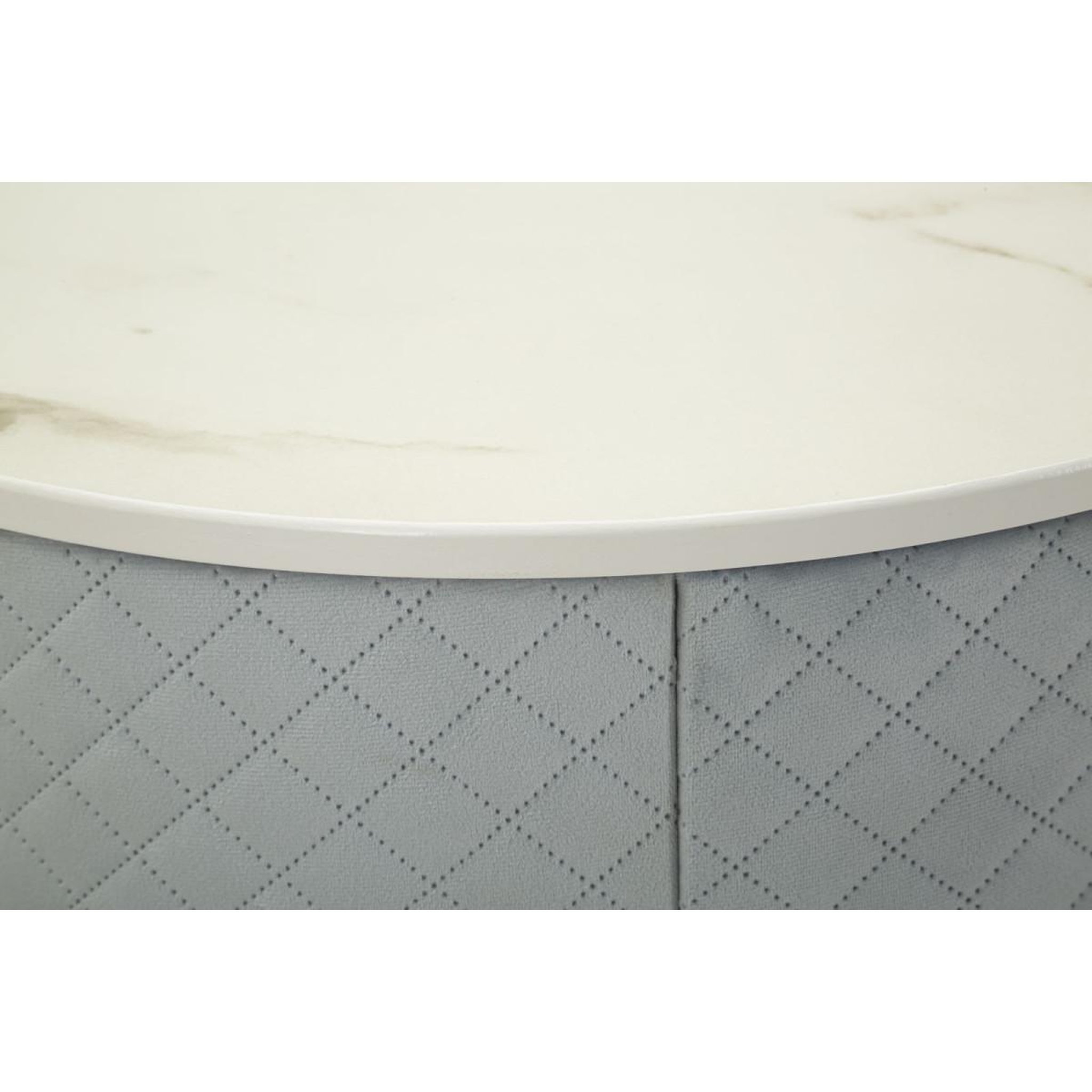Voir la diapositive 5 : Paris Prix Coiffeuse d'appoint design  vellit  70cm bleu clair & or
